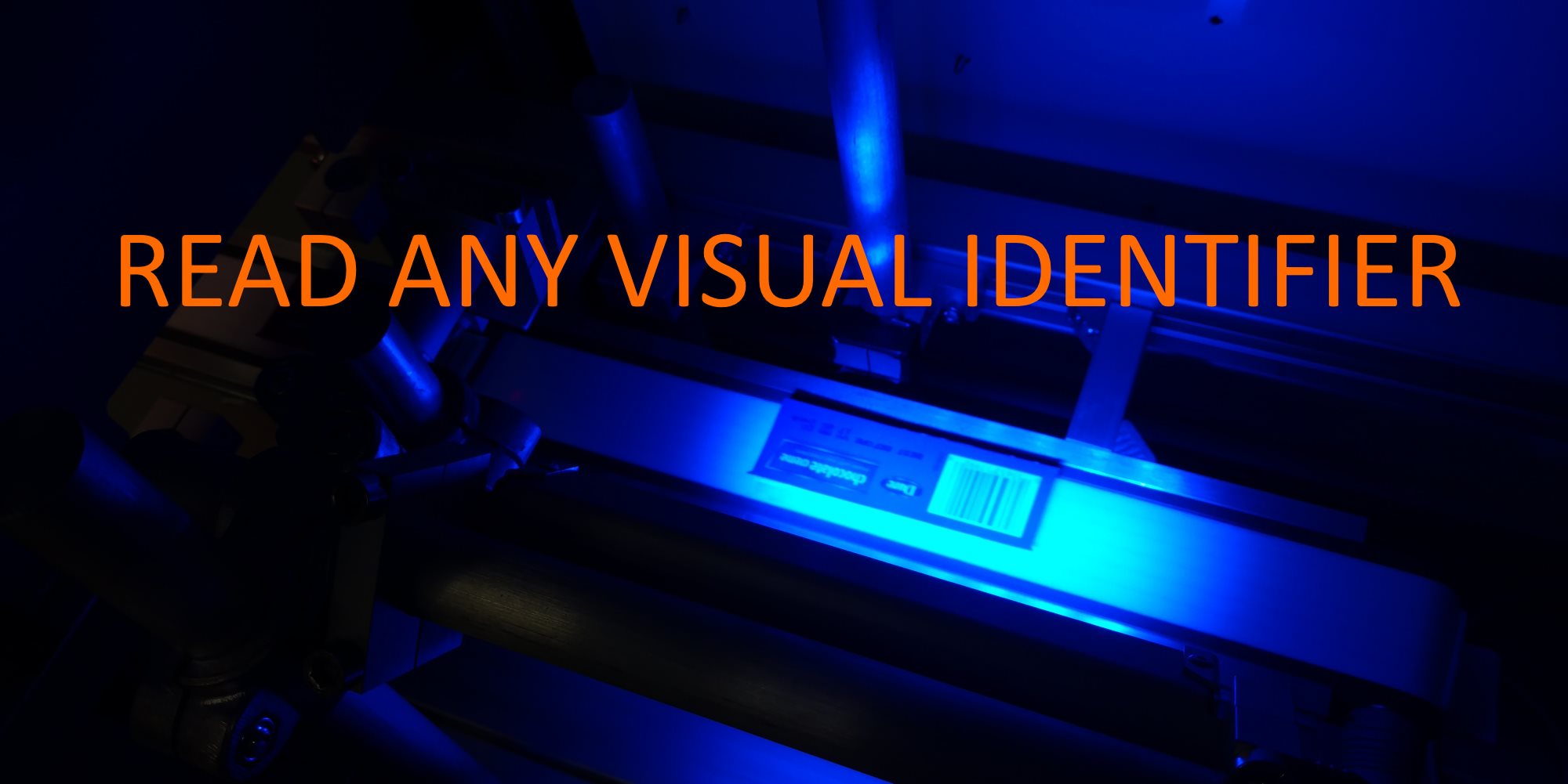 Read any visual identifier: text, barcode, patterns, color